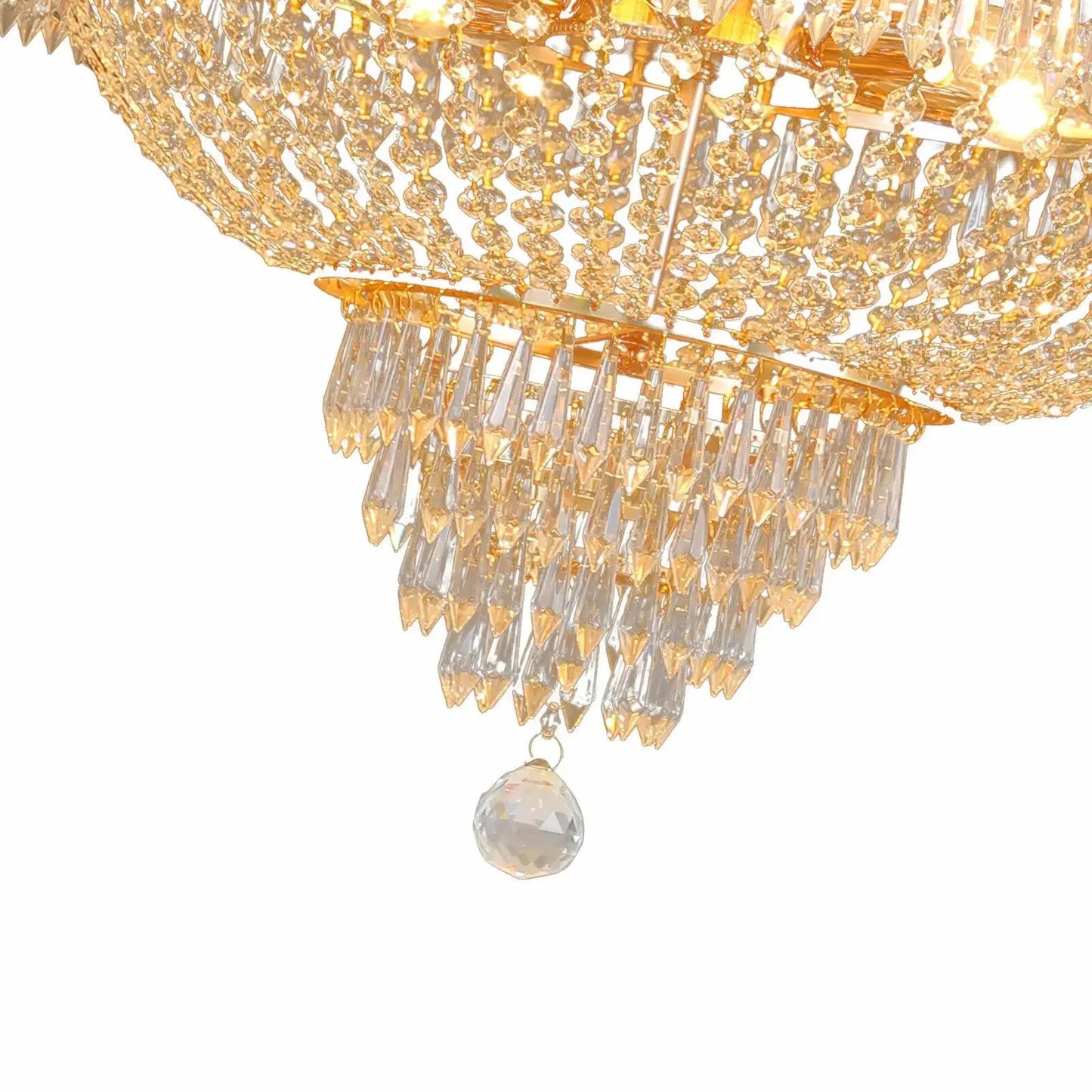 Crystal Chandelier Pendant Light For Entryway And Bedroom