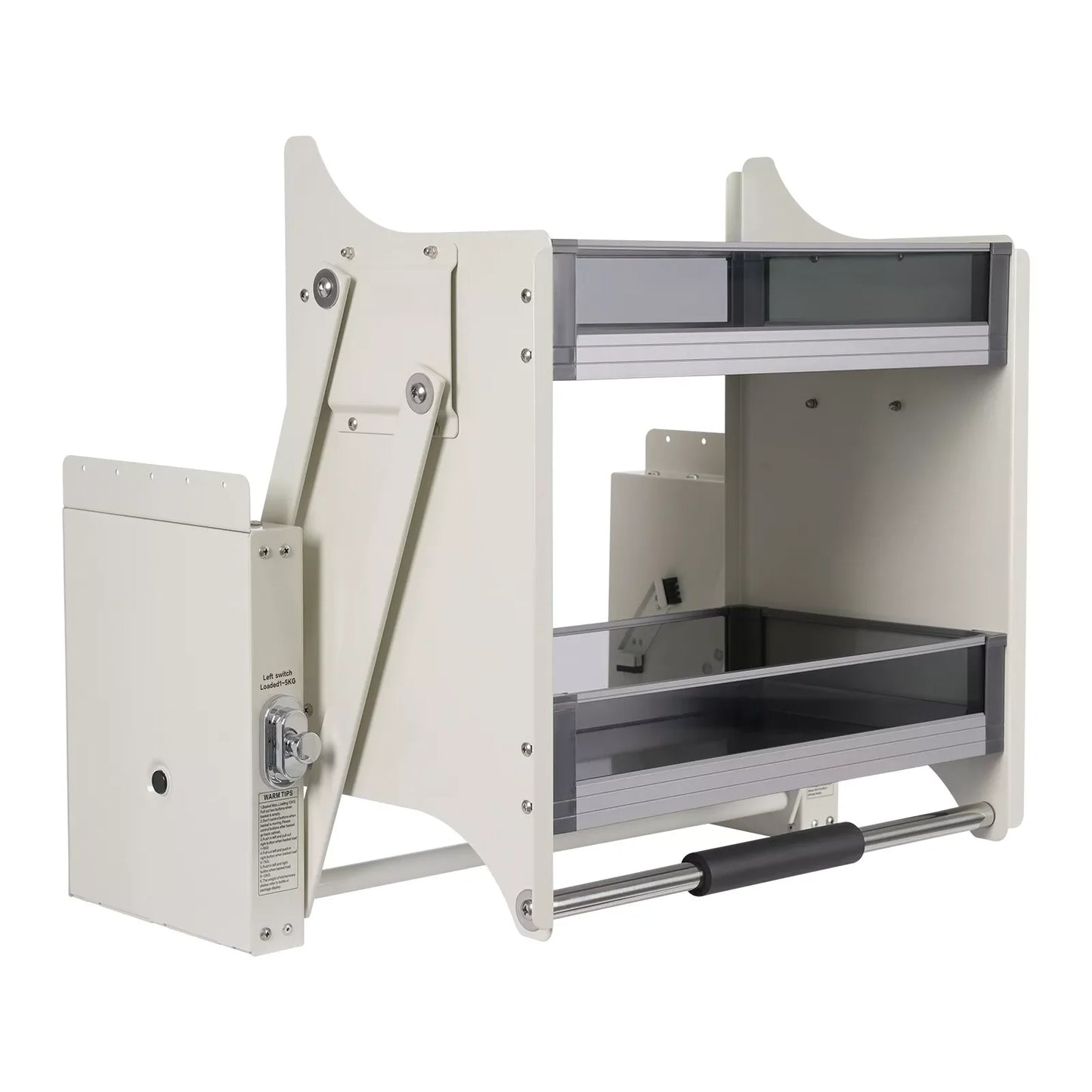 Hign-concerned 2-Tier Pull-Down Upper Cabinet Shelf Aluminum Alloy