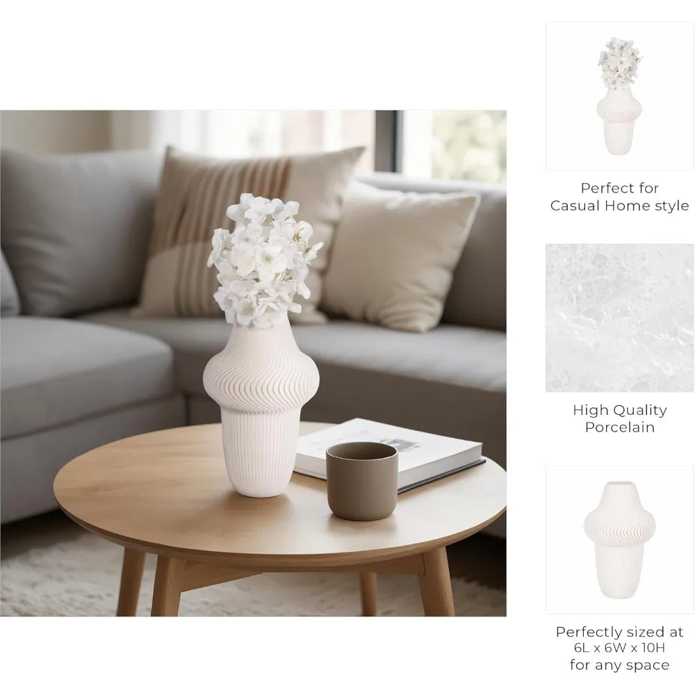 DAFIFY Texture Ceramic Vase Modern Stoneware Home Decor