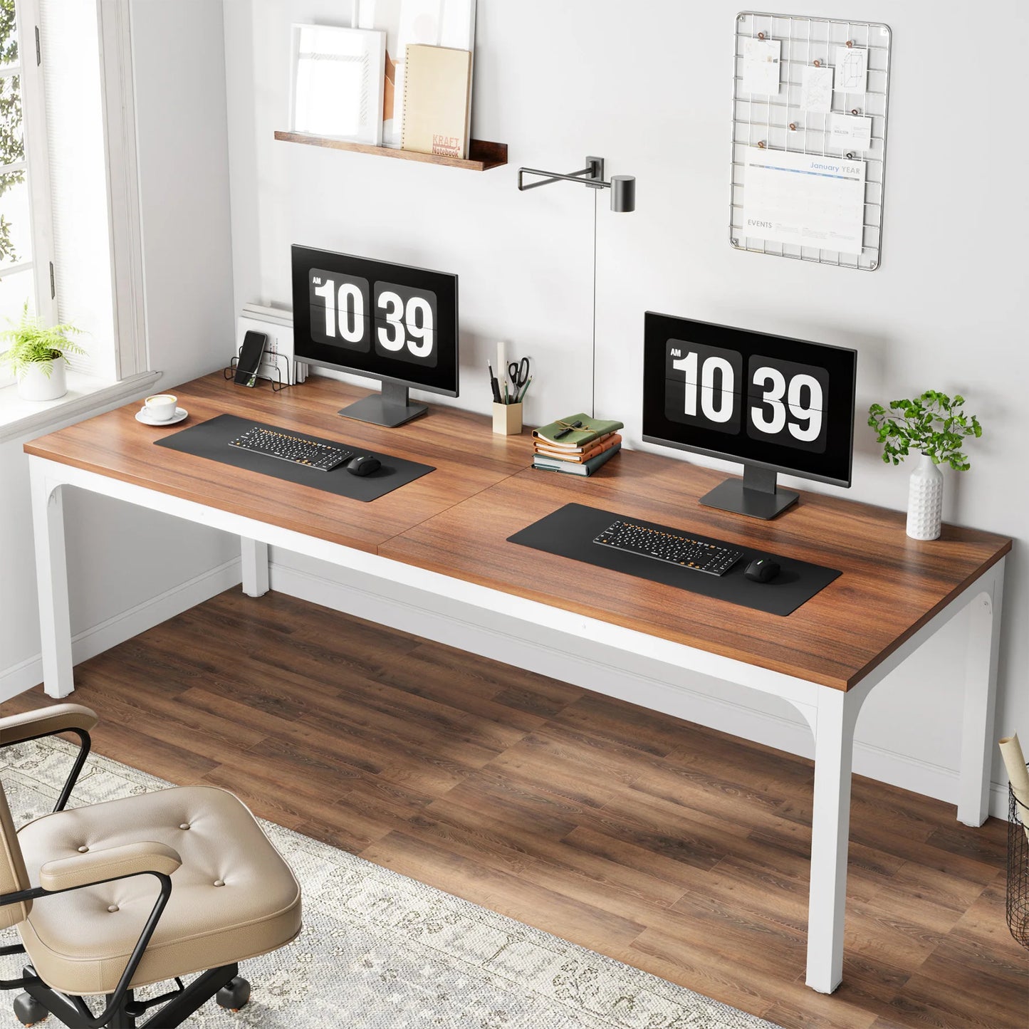Tribesigns Extra Long Computer Desk For Home Office Two Person Desk