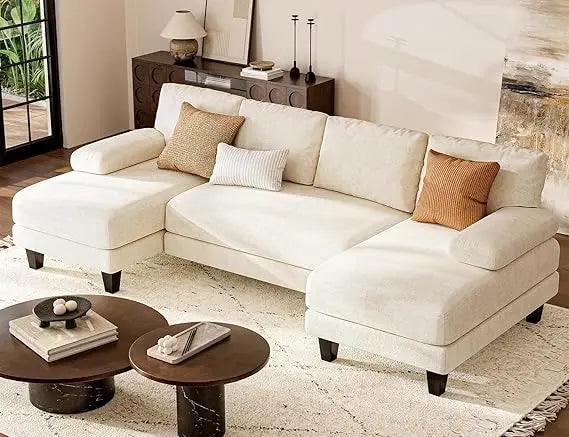 Txtin's U Shaped Sectional Sofa With Double Chaise Living Room