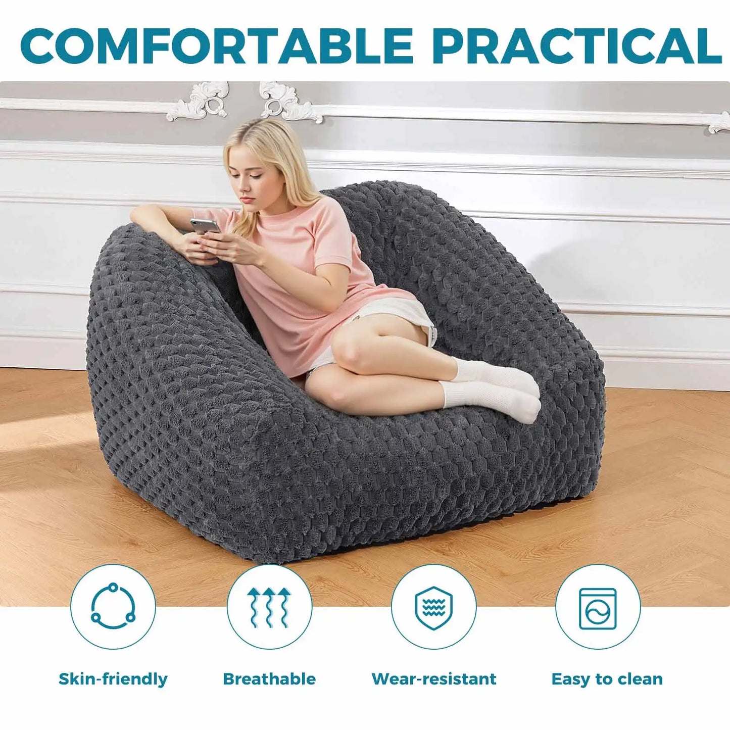 Bean Bag Chair With Memory Foam Filling