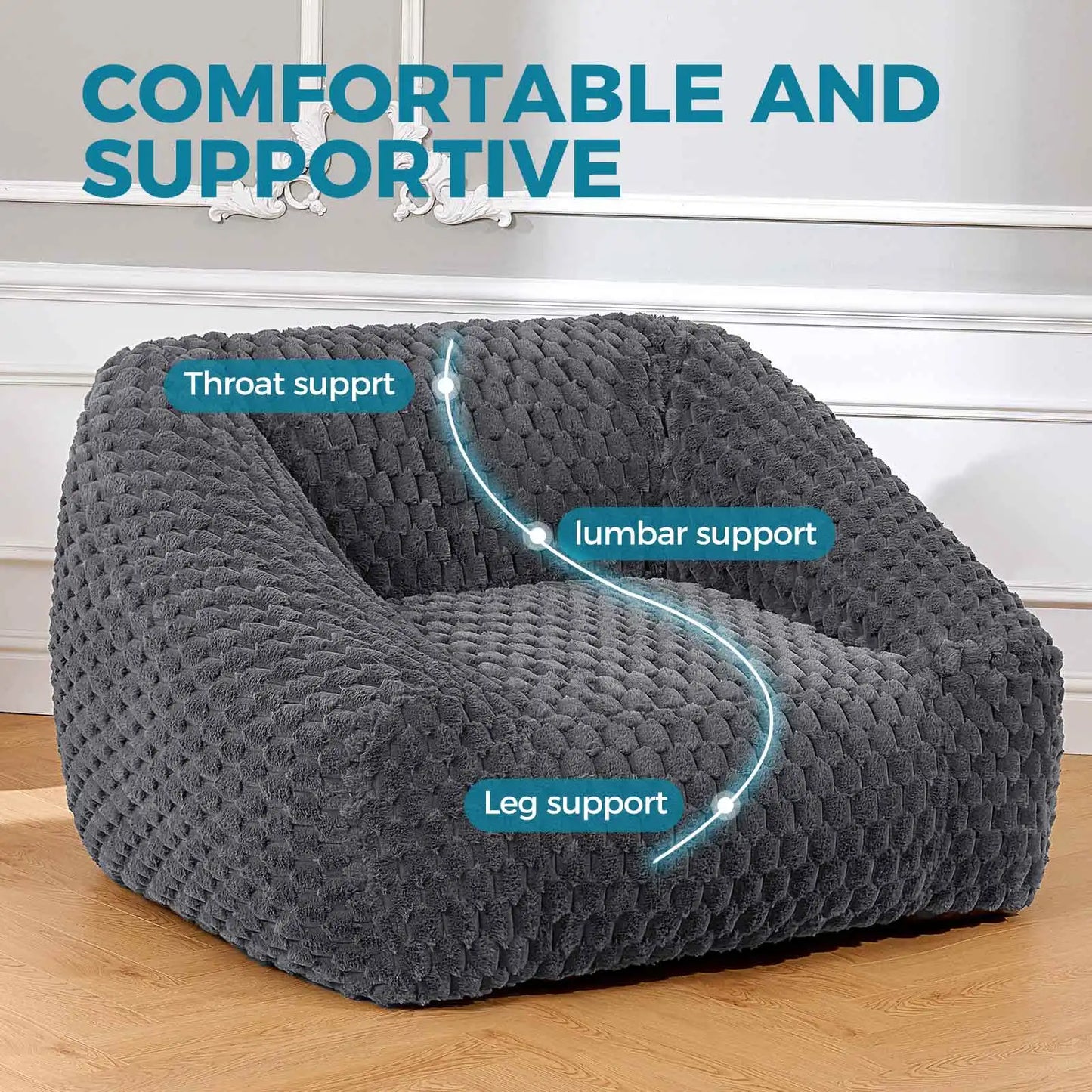 Bean Bag Chair With Memory Foam Filling
