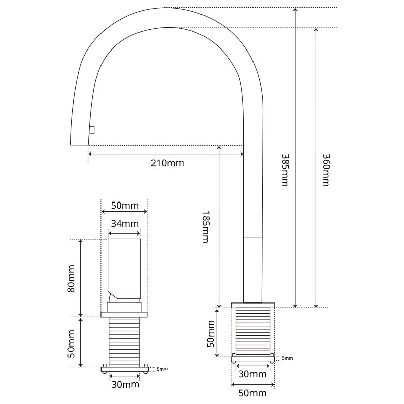 Pull Down Kitchen Sink Faucet Brushed Gunmetal Black Single Handle Double Hole Hot And Cold Sprayer Brass Countertop Mounted