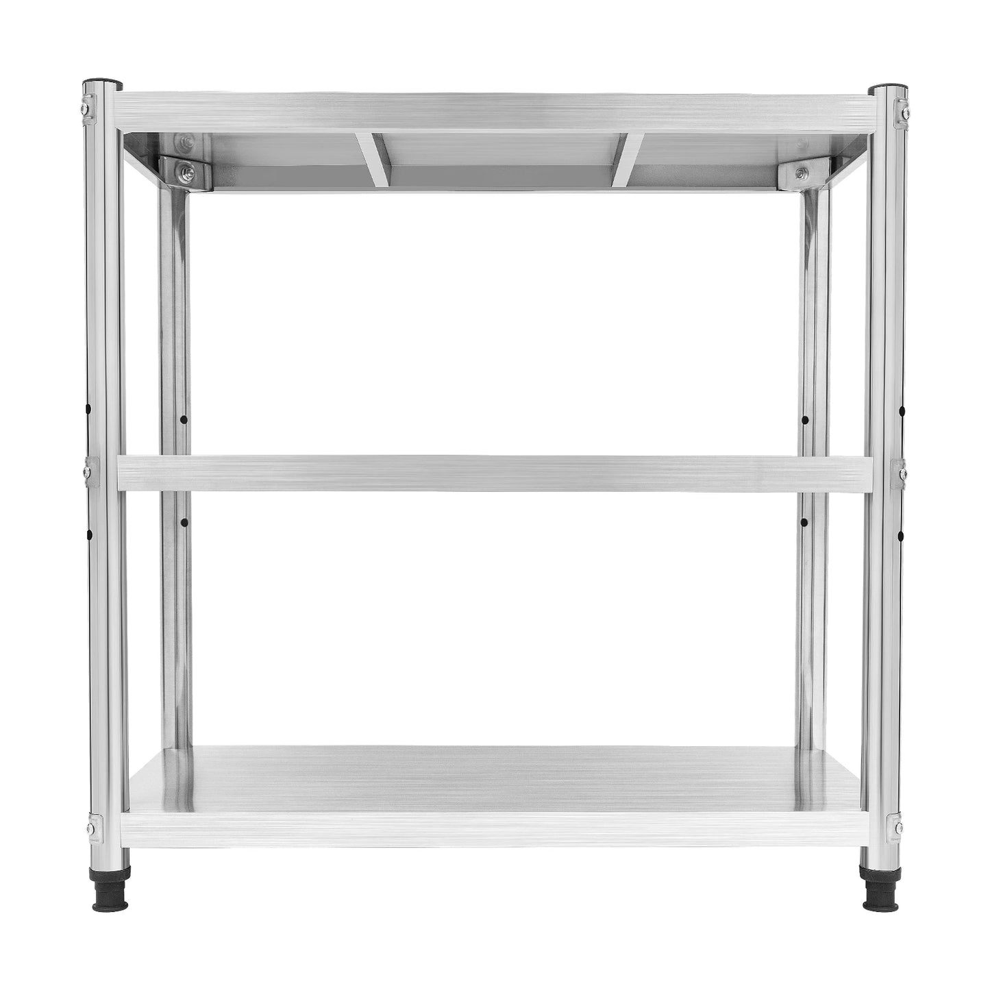 Column 3-Tier Adjustable Stainless Steel Kitchen Shelf Stand