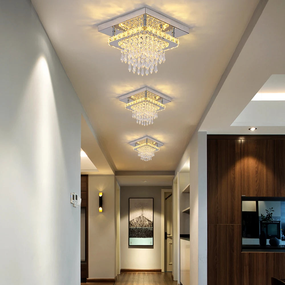VETRULUS Crystal K9 Ceiling Lamp Chandelier Modern Pendant Light