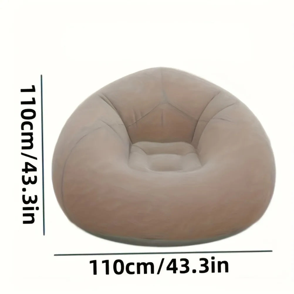 Chair Inflatable Superdurable Ergonomic Lounge Sofas Oval Foldable Outdoor Patio