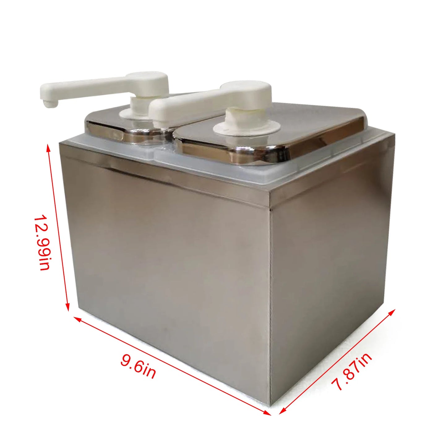 1/2/3/4 Bucket Sauce Squeeze Dispenser Pump Condiment Pump Station Stainless Steel for Salad Jam Seasoning USA