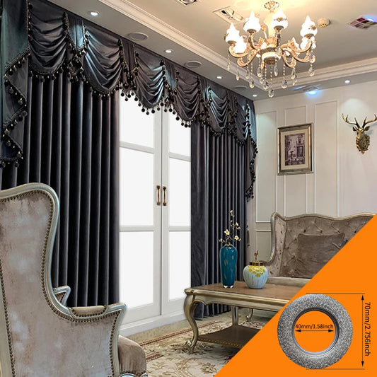 CN Zhejiang European Luxury Blackout Curtain Flannelette For Living Room