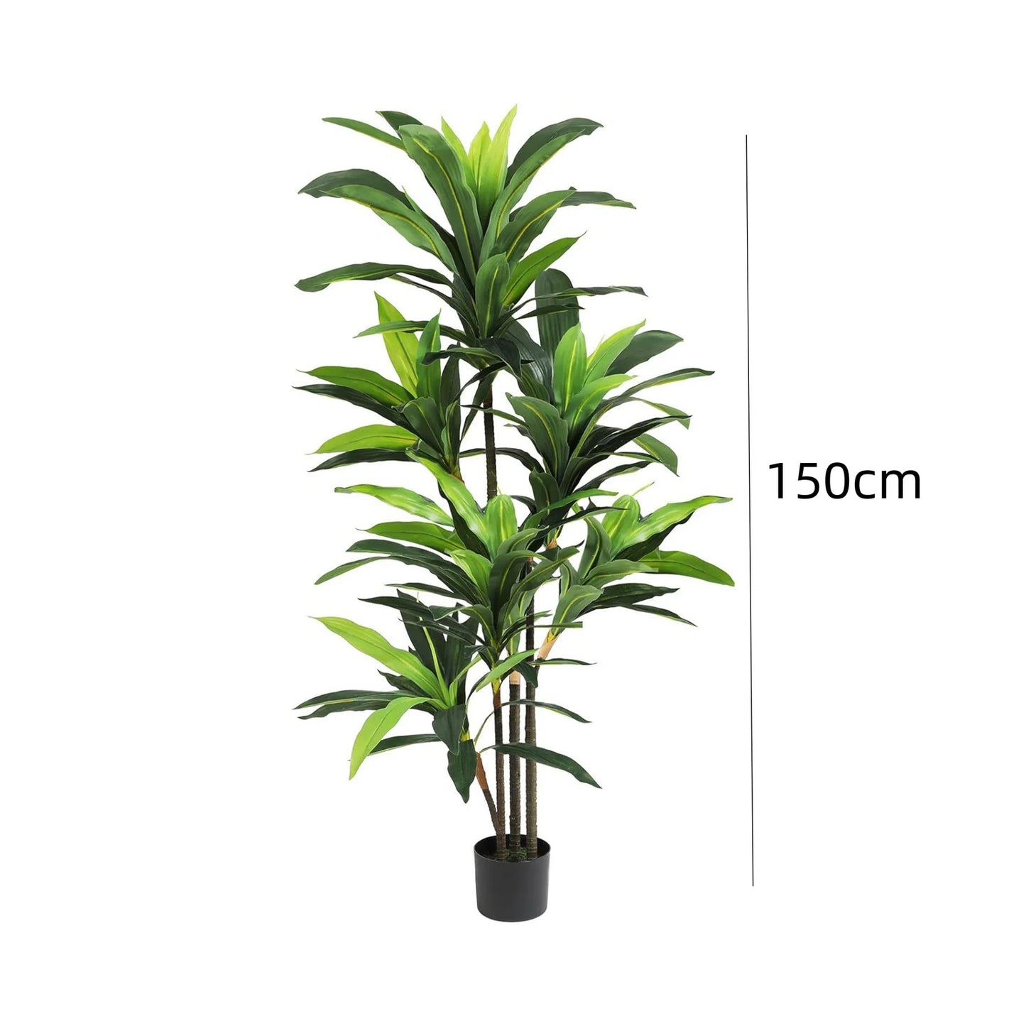 Artificial Dracaena Indoor Plant in Pot With Adjustable Branches