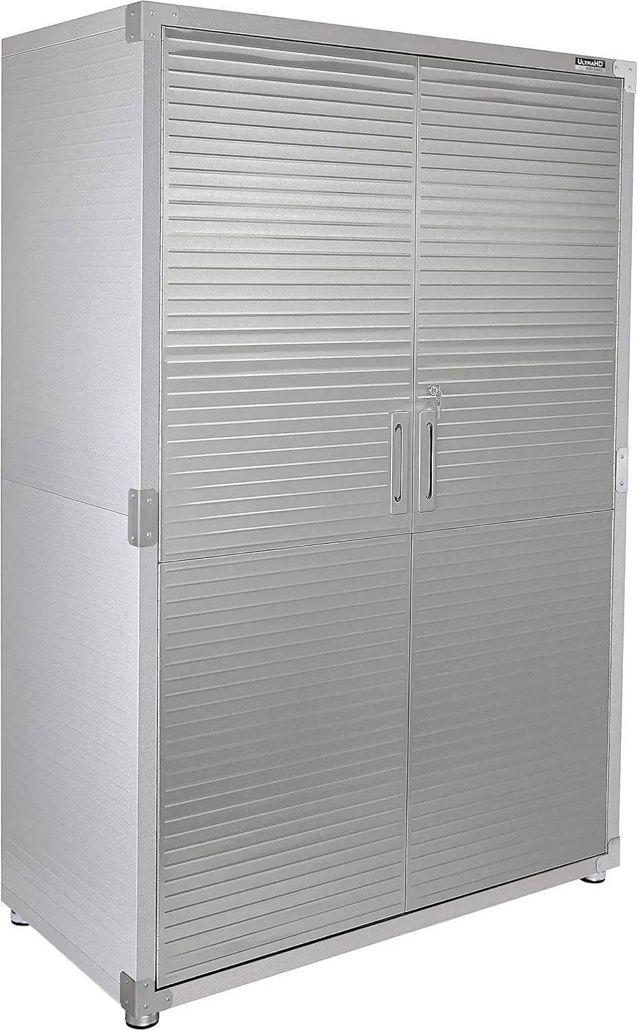 UltraHD Solid Steel Lockable Metal Storage Cabinet, w/Adjustable Shelves for Garage, Warehouse, Office, Classroom, Granite