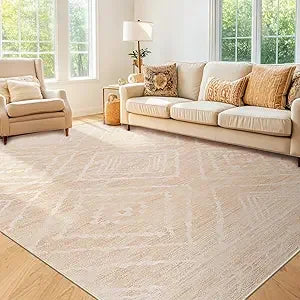 Hign-concerned Area Rug MachineWashableNonSlip UltraSoft LowPilePattern Western Tribal LivingRoom Entryway