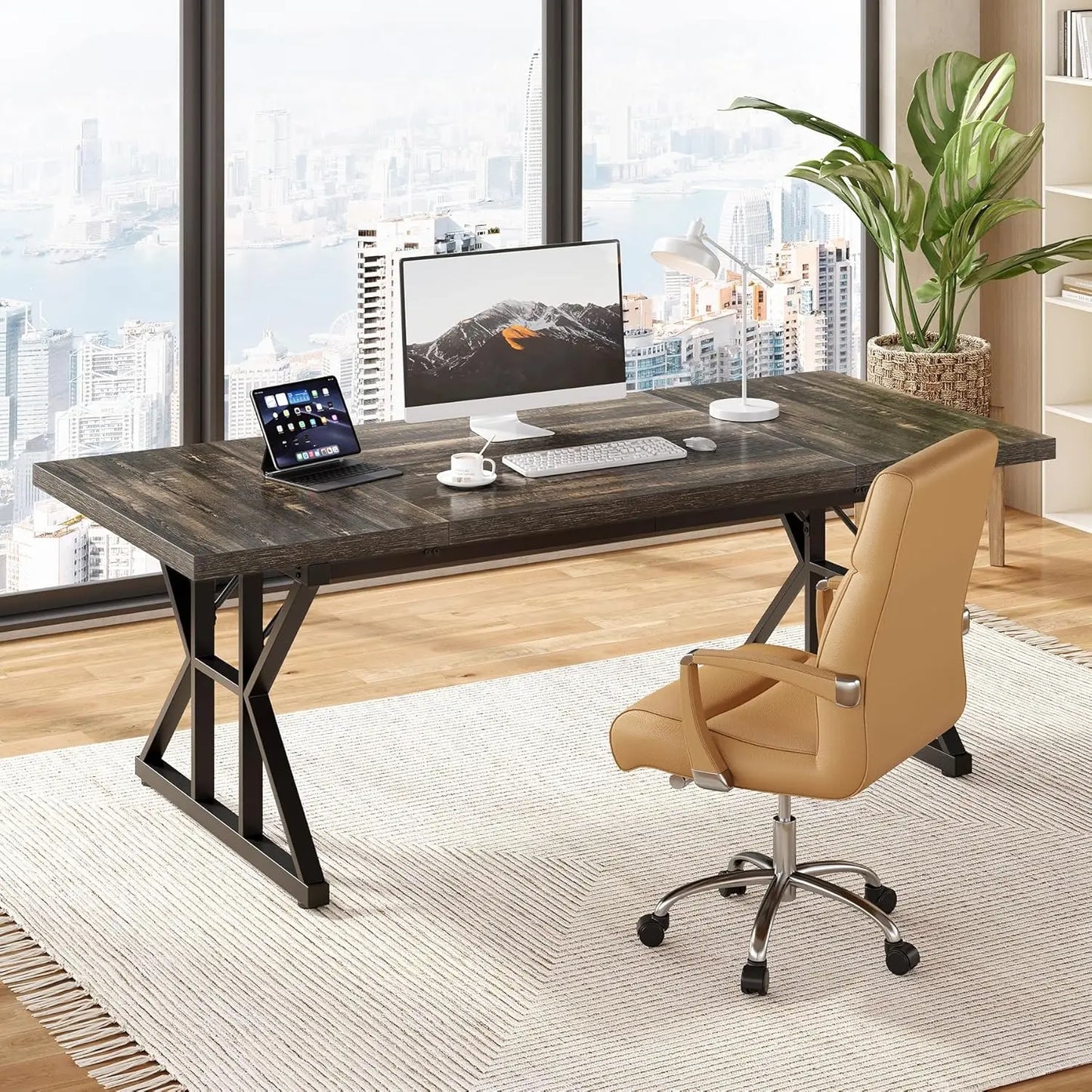 LITTLE TREE Modern Office Desk for Home and Professional Use