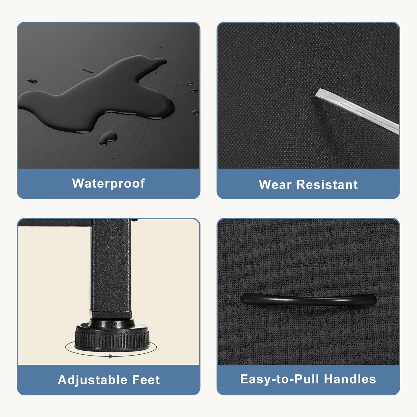 JHK Dresser With 7 Drawers Closet Organizer Furniture For Bedroom