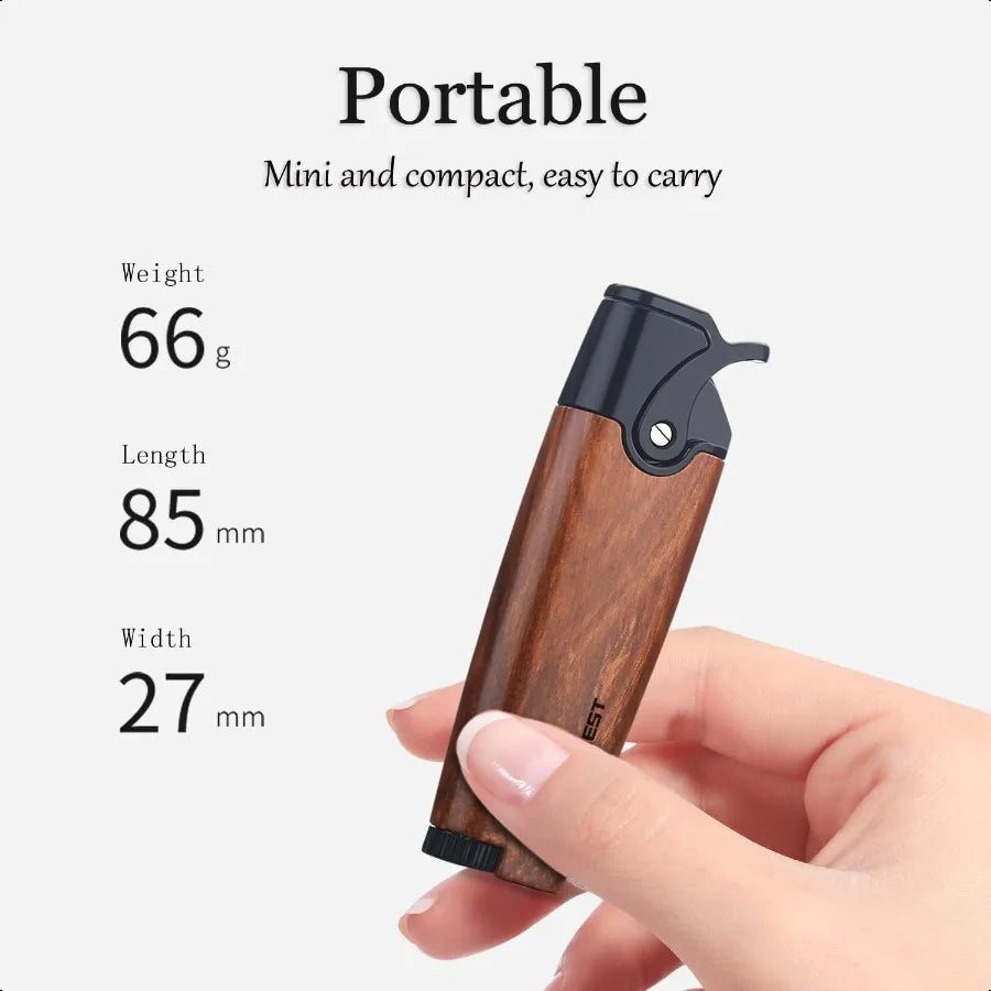 Butane Torch Lighters Pocket Lighter Adjustable and Refillable Gas Lighter for Candle Kitchen Fireplace Fireworks Without Gas B