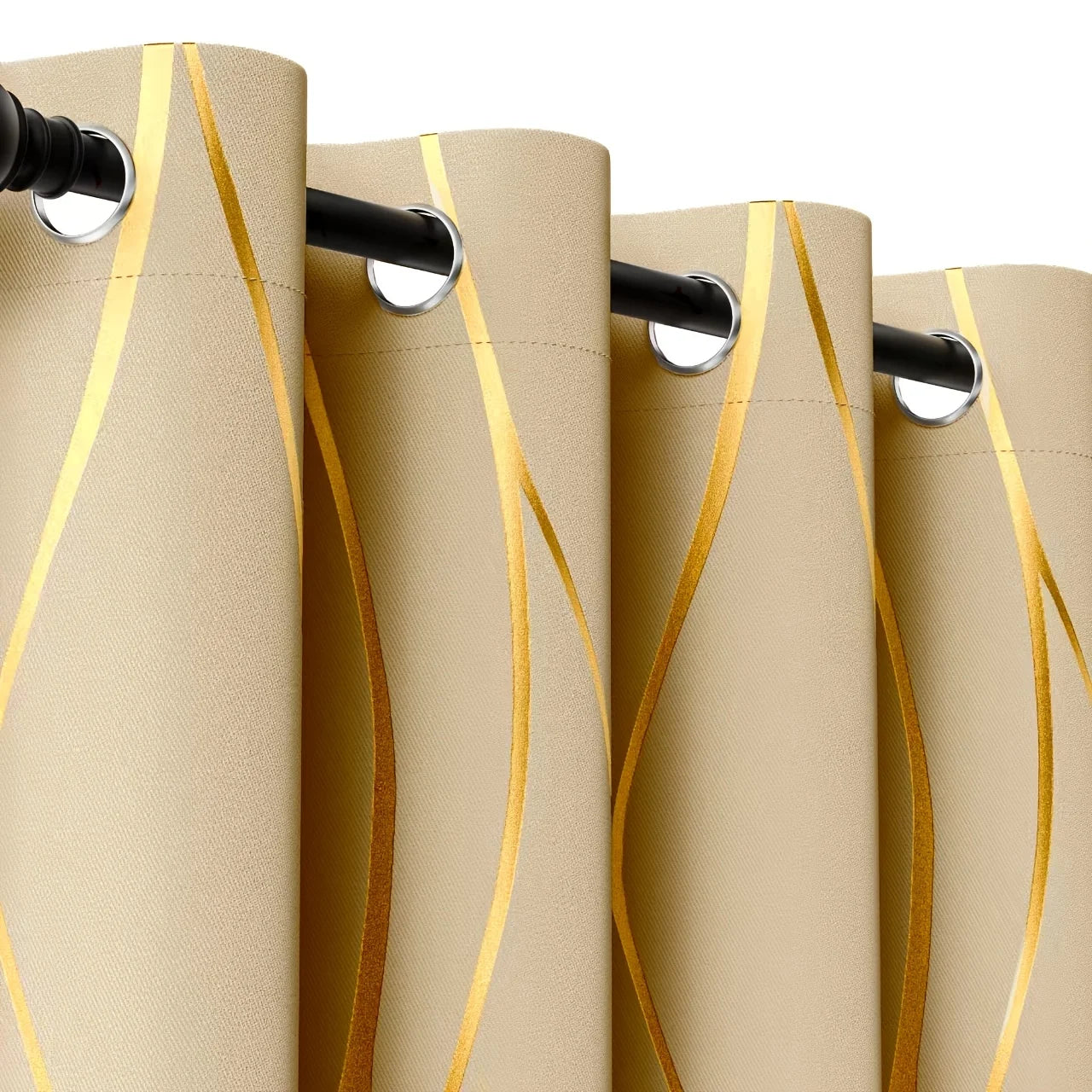 Zhejiang Craft Of Weaving Wave Circle Blackout Curtains Living Room