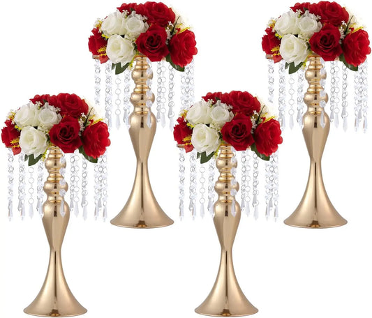 Hignconcerned Versatile OrnamentalCenterpieceVase For LuxuryWeddingTable HomeDecor