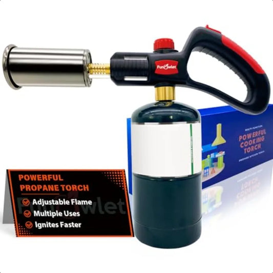 Powerful Cooking Propane Torch Lighter Culinary Kitchen Torch Head Sous Vide Charcoal Campfire Starter Flame Thrower Fire Grill