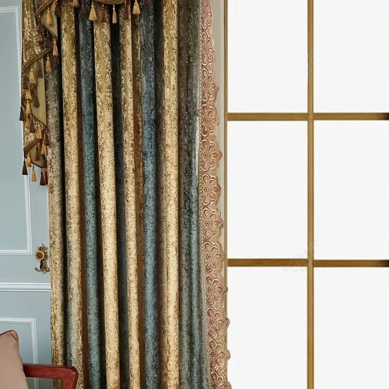 Zhejiang Curtain Fabric Perforated Flannelette For Living Room