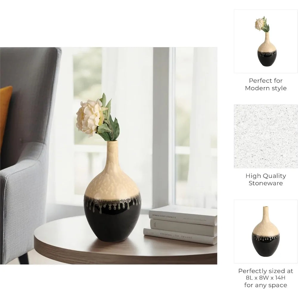 DAFIFY Modern Ceramic Vase For Living Room Decor
