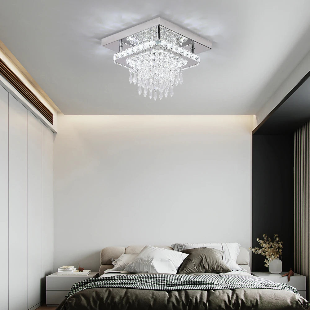 VETRULUS Crystal K9 Ceiling Lamp Chandelier Modern Pendant Light