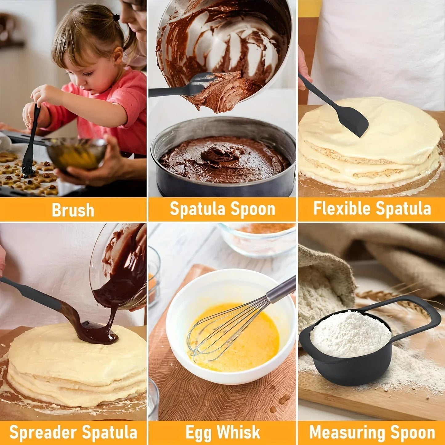 16PCS Complete Salad Tools Set 7 Stainless Steel Mixing Bowls with Lids 3 Graters 6 Spoons 5 Kitchen Accessories