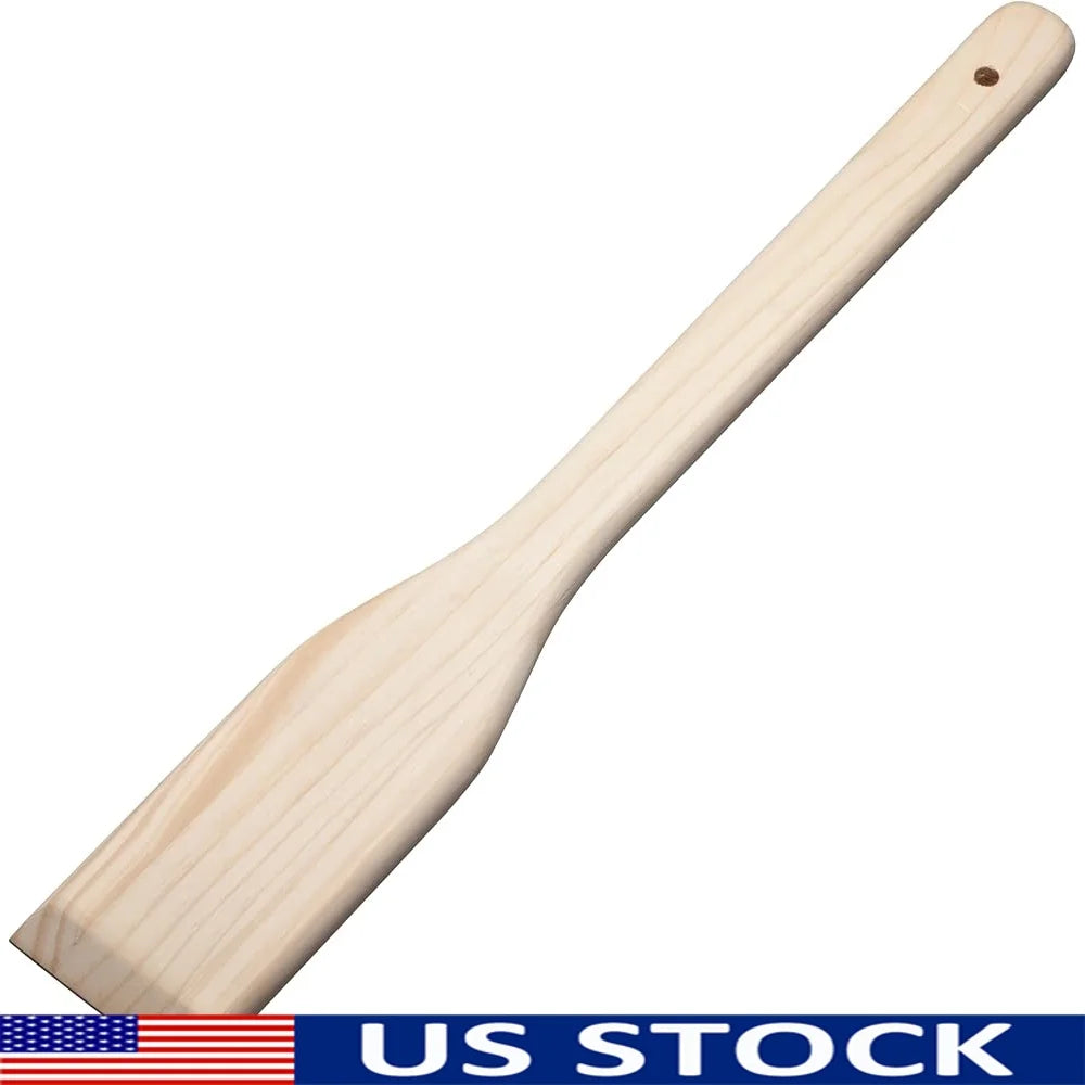 Wooden Stirring Paddle 24 Inch Beech Wood Mixing Spoon Kitchen Utensil Cooking Tool Durable Reliable Quality 1 Count