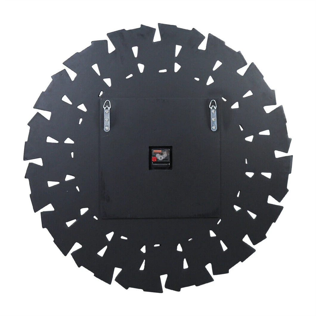 Combination 3D Mirrored Sunburst Wall Clock With Roman Numerals PremiumQualityCrafted