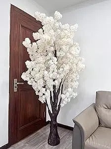 Built-In Cherry Blossom Artificial Tree for Home Office Decor