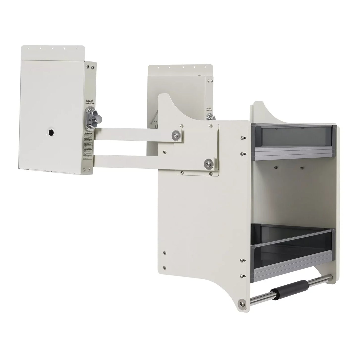 Hign-concerned 2-Tier Pull-Down Upper Cabinet Shelf Aluminum Alloy