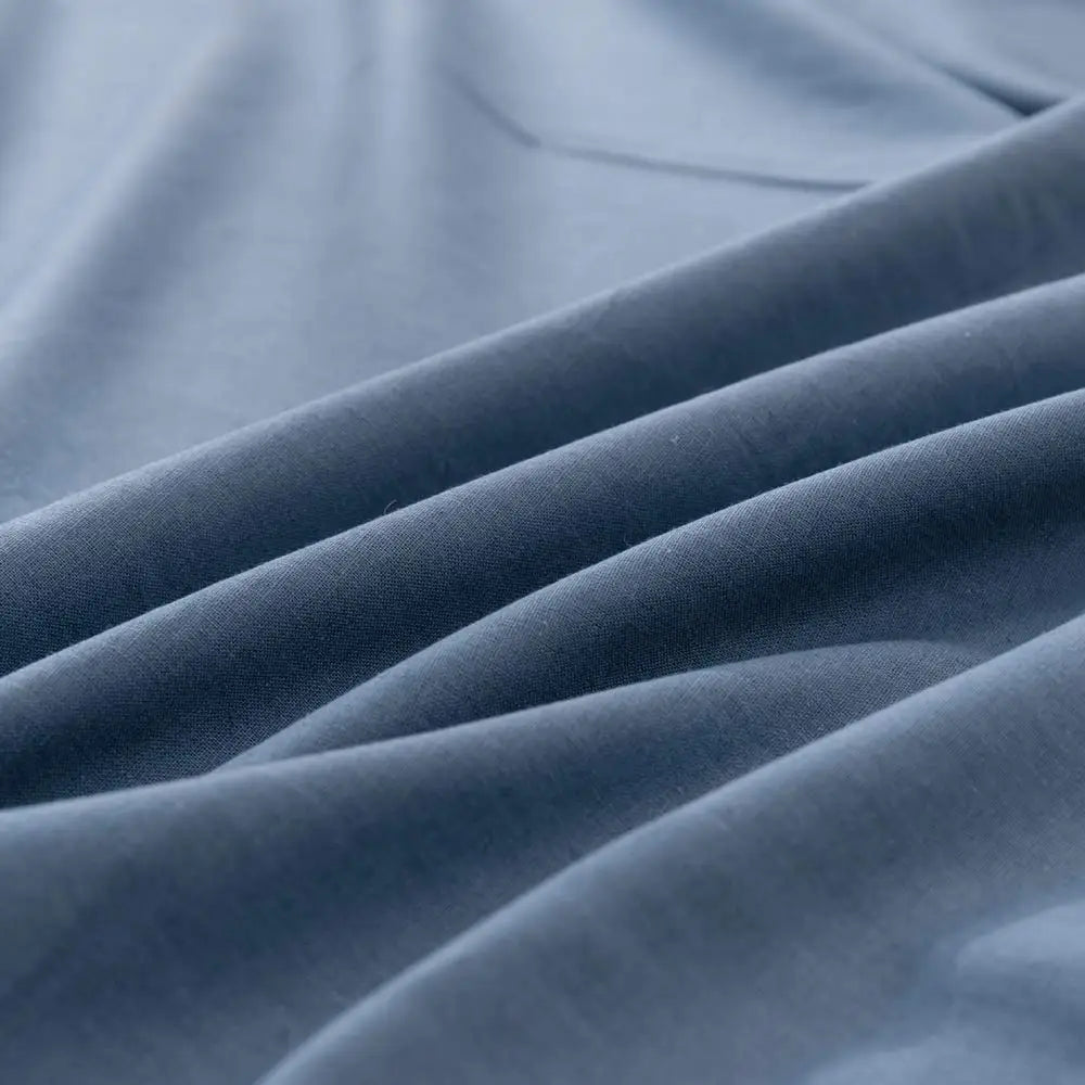 Simple Opulence Linen Cotton Blend Fitted Sheet Soft Breathable Bedding