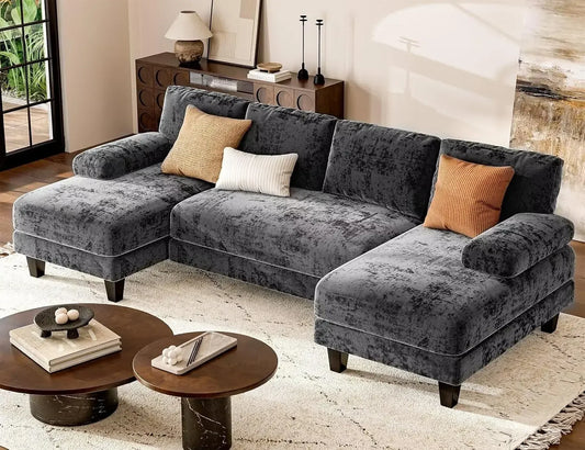 Txtin's U Shaped Sectional Sofa With Double Chaise Living Room