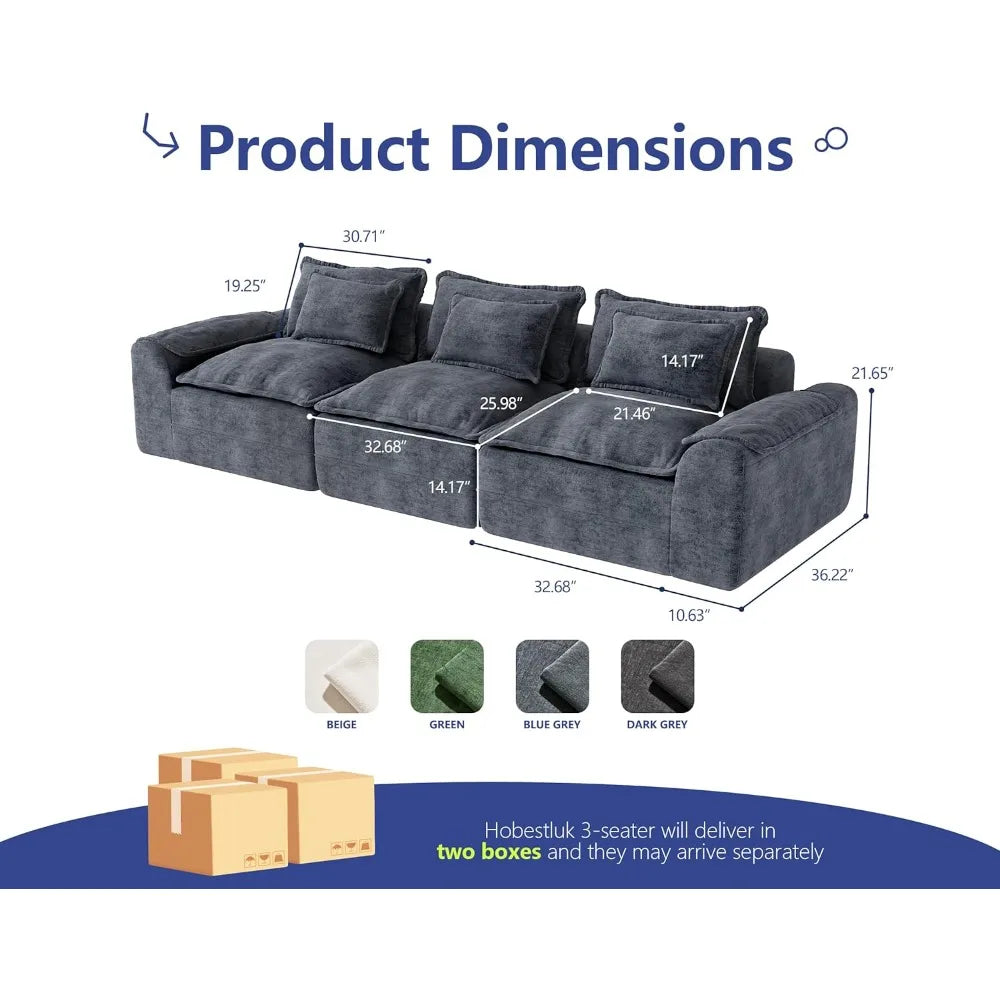 ANGDUO Cloud Sectional Sofa Modular Couch for Living Room