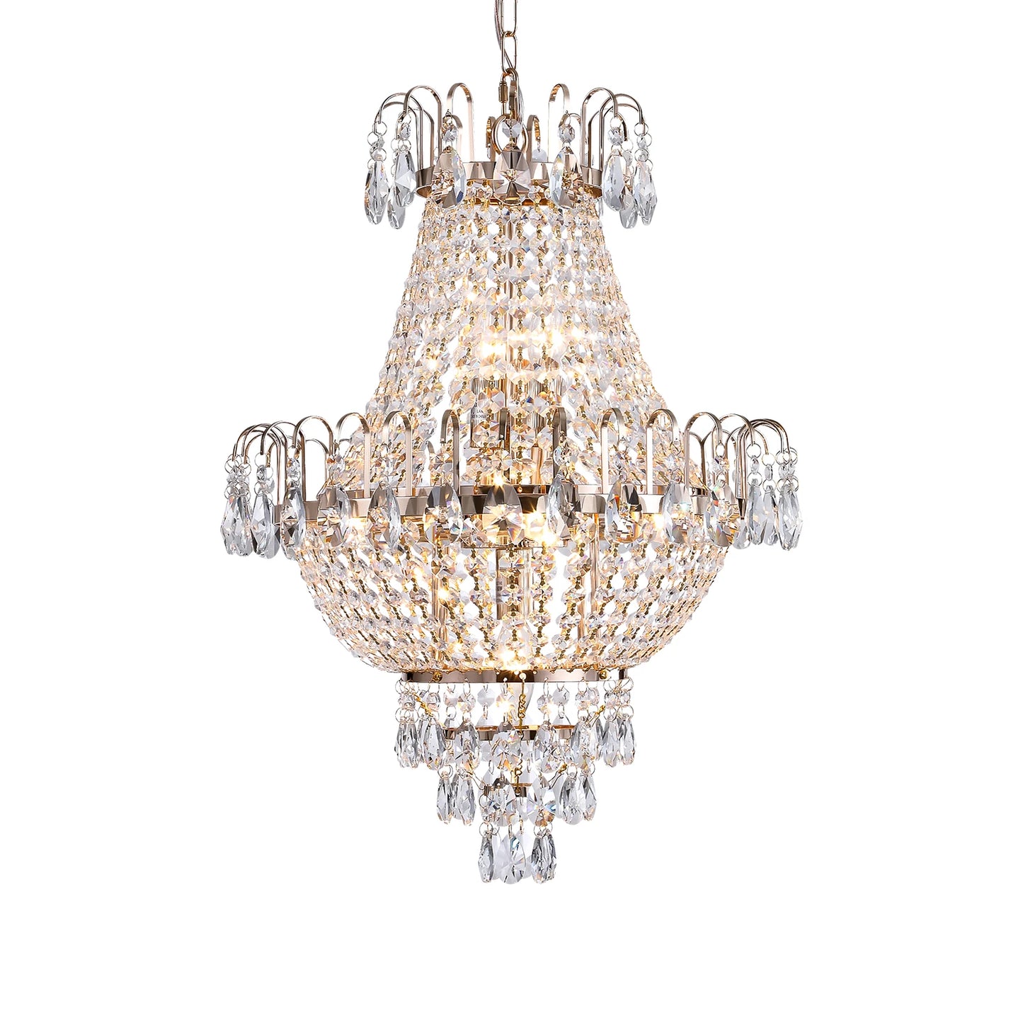ARLGSITE Luxury Crystal Chandelier European Imperial Style 7 Light