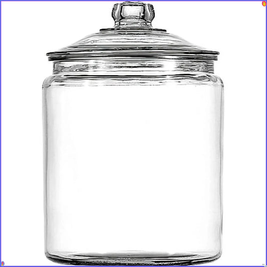 Glass Jars with Airtight Lids 2 Gallon Large Capacity, Kitchen Pantry Storage Containers for Crafting Cookie Candy