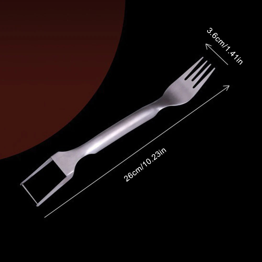 2 In 1 Watermelon Fork Slicer Dual Head Watermelon Cutter Knife Multi-purpose Fruit Cutting Fork for Home Kitchen Gadget