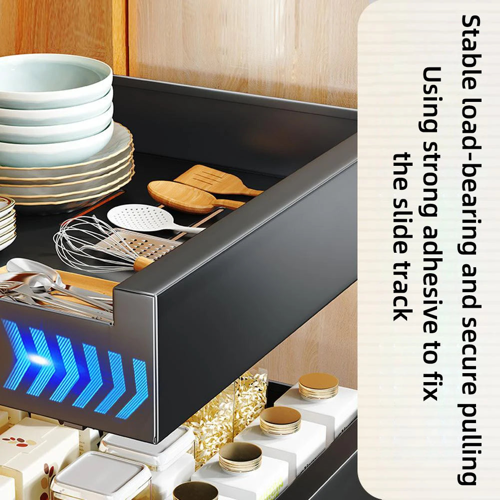 HiMISS IndustrialStrength Carbon Steel Pull Cabinet Organizer Pantry Drawers Storage