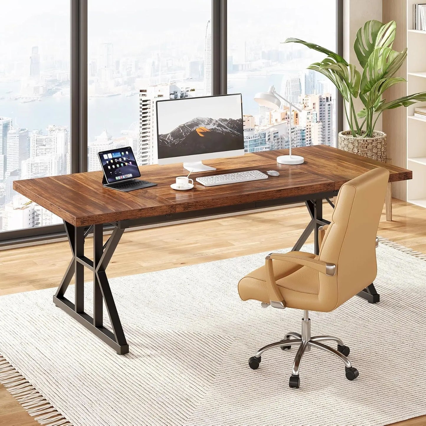 LITTLE TREE Modern Office Desk for Home and Professional Use