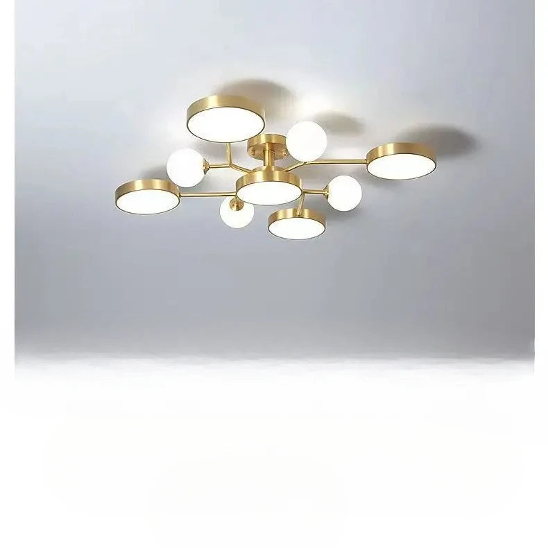 Nordic Glass Ball LED Ceiling Light For Living Room Restaurant