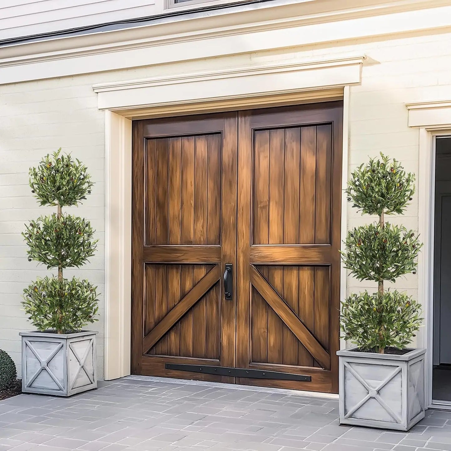 HiMISSCN Artificial Olive Tree In Planter For Home Office Decor