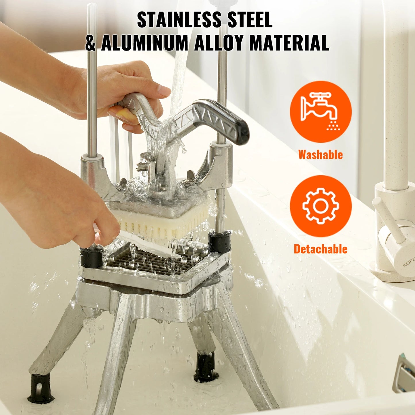 VEVOR Heavy Duty Stainless Steel Vegetable Dicer French Fry Cutter