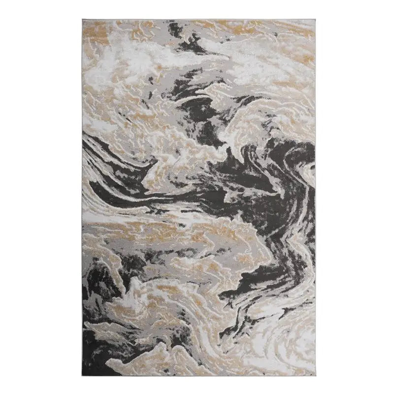 Loom & Luxe Premium Contemporary-Abstract Area Rug Non-Shedding And Stain-Resistant