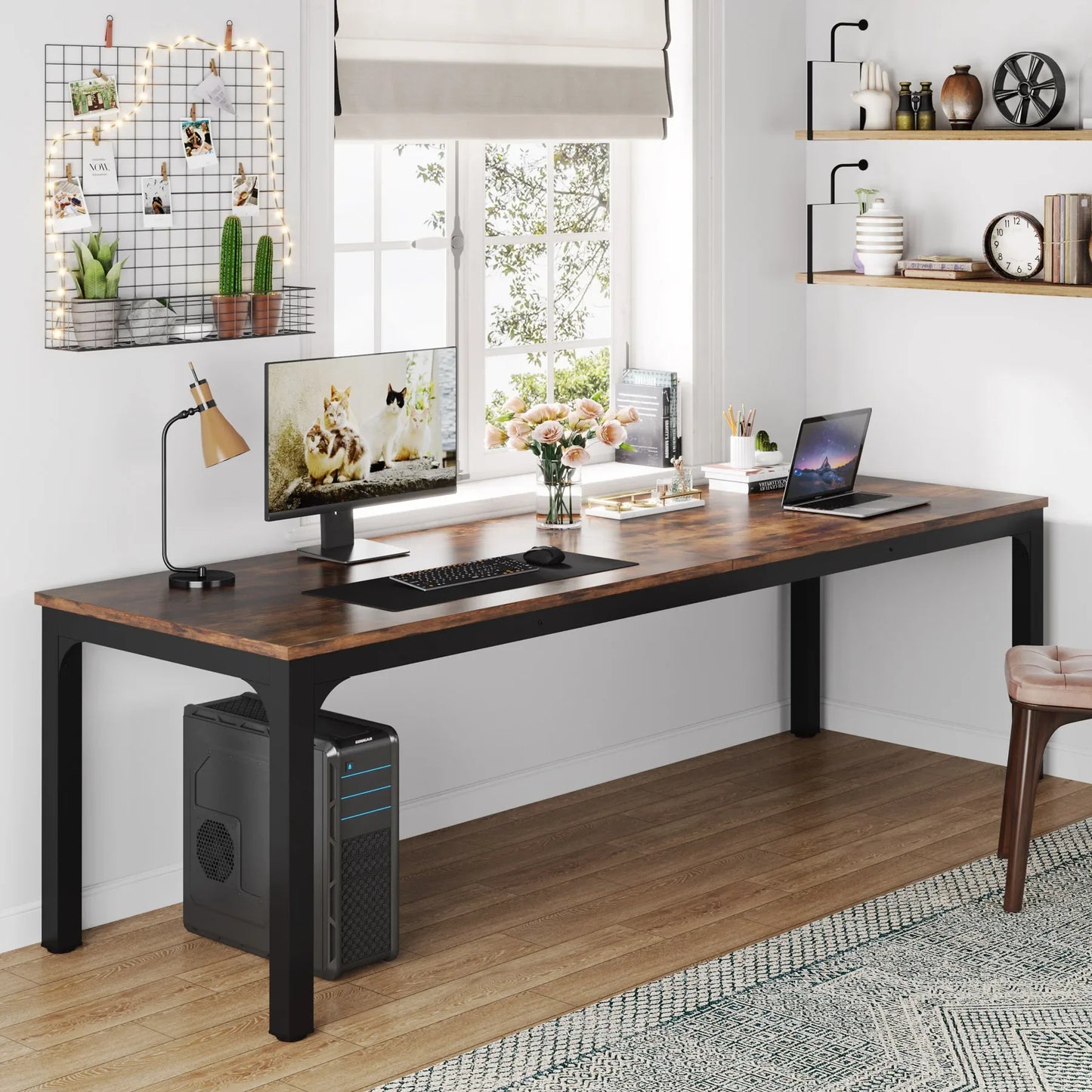 Tribesigns Extra Long Computer Desk For Home Office Two Person Desk