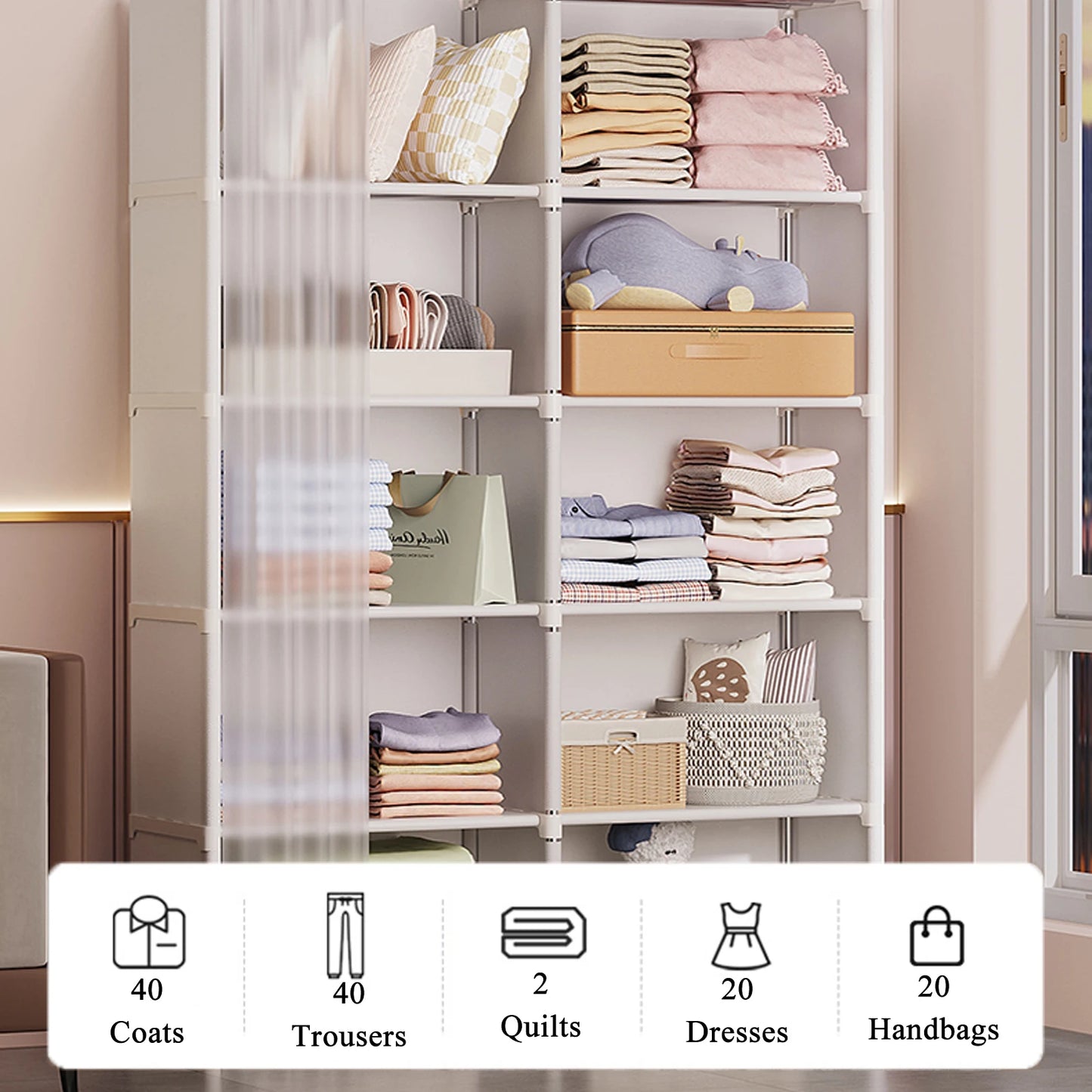 Drawer 6 Layer Dustproof Wardrobe Storage Organizer