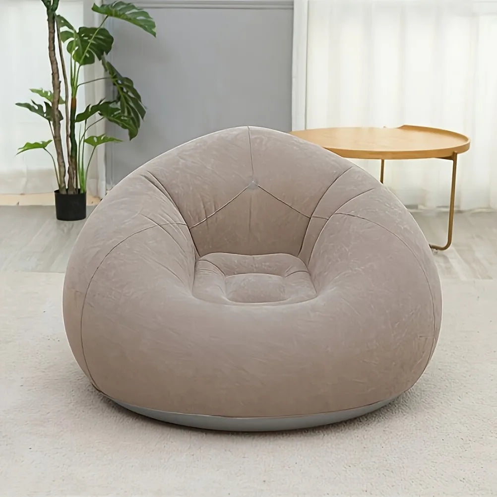 Chair Inflatable Superdurable Ergonomic Lounge Sofas Oval Foldable Outdoor Patio
