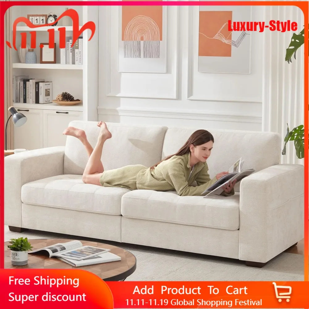 HUANZHUANG Luxury Ihanherry Modern Sofa With USB Type-C Port