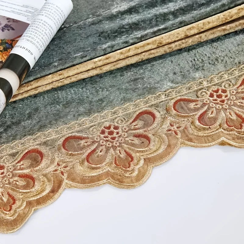 Zhejiang Curtain Fabric Perforated Flannelette For Living Room